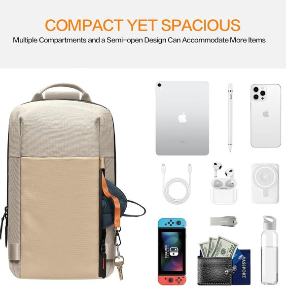 Versatile RFID-Blocking Sling Bag for Men - Perfect for Travel & Commuting - Picture 5 of 7